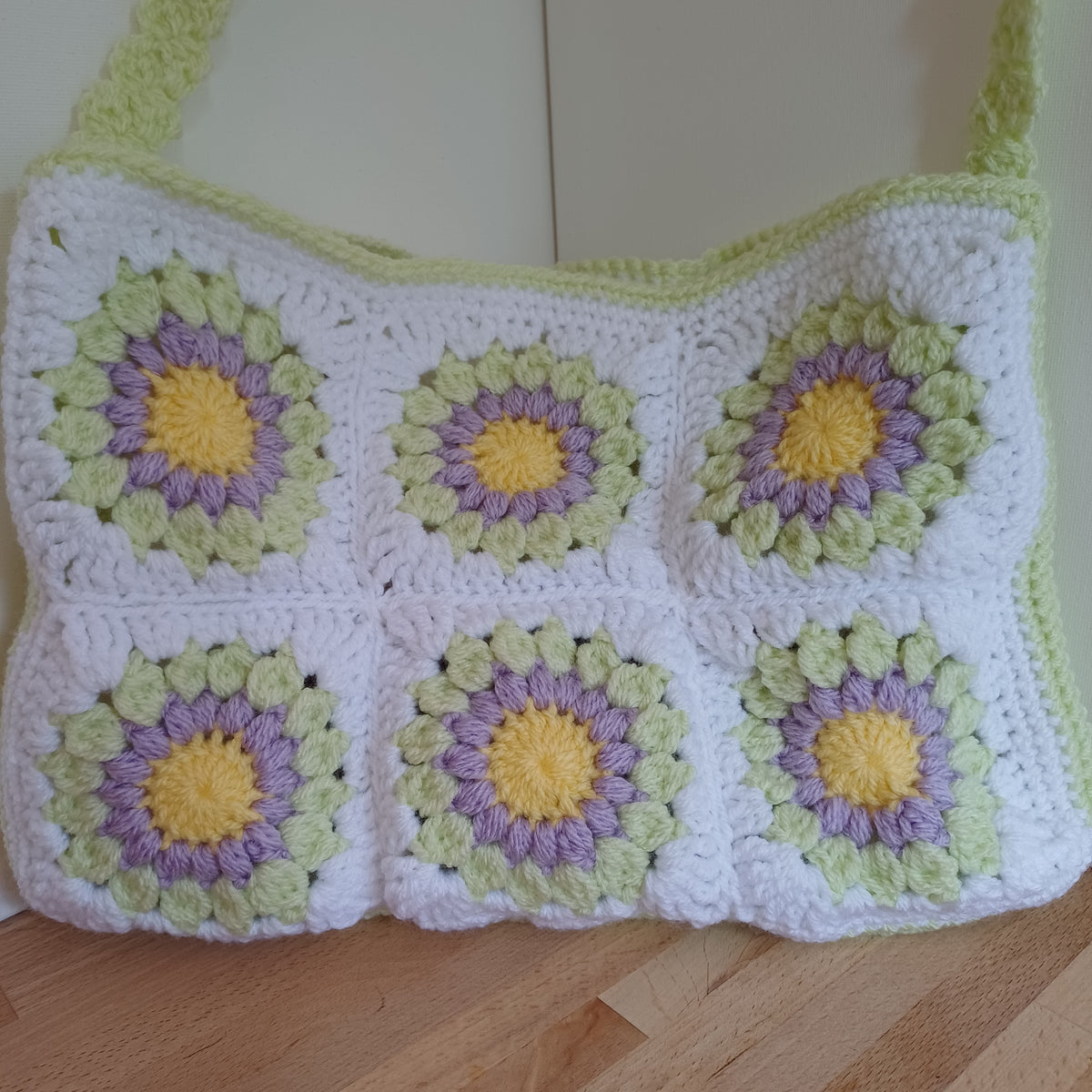 Grand sac bandoulière vert clair