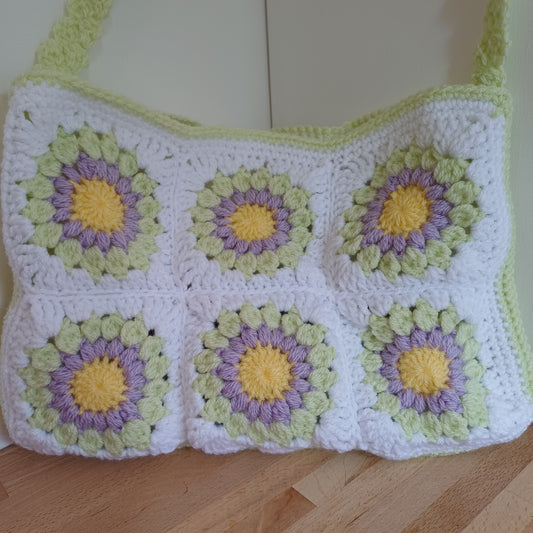 Grand sac bandoulière vert clair