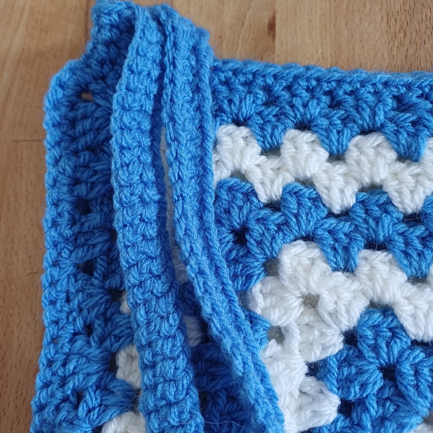 Tote bag bleu et blanc