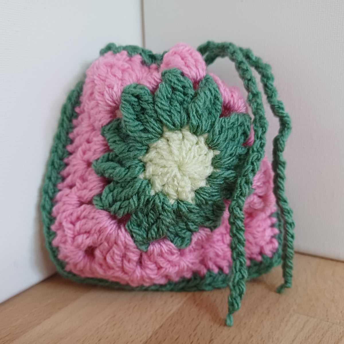 Pochon granny rose et vert