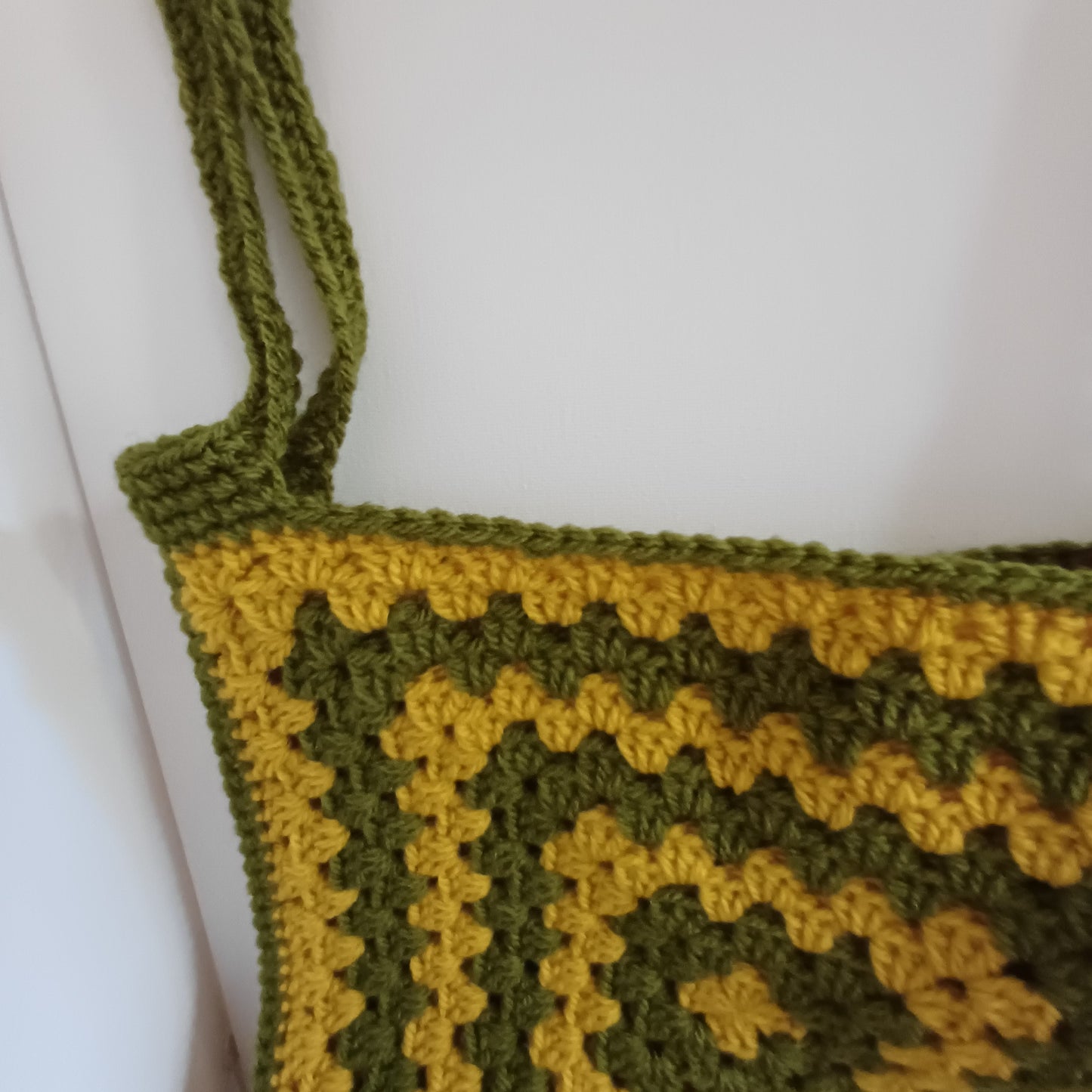 Tote bag vert et jaune