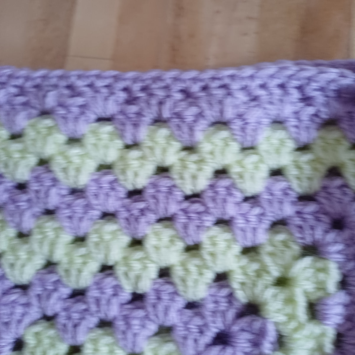Tote bag mauve et vert clair