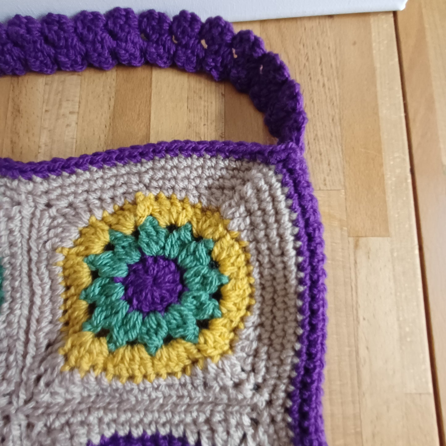 Grand sac bandoulière violet