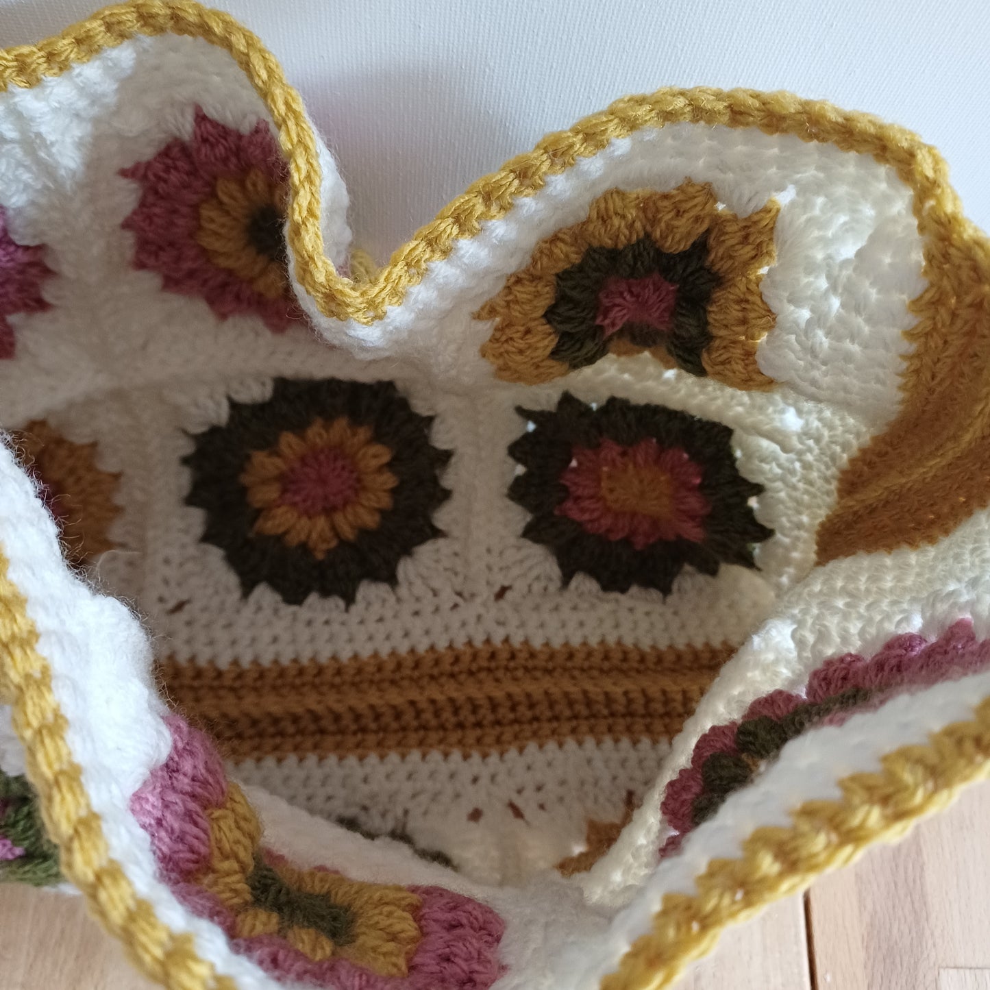 Grand sac bandoulière jaune