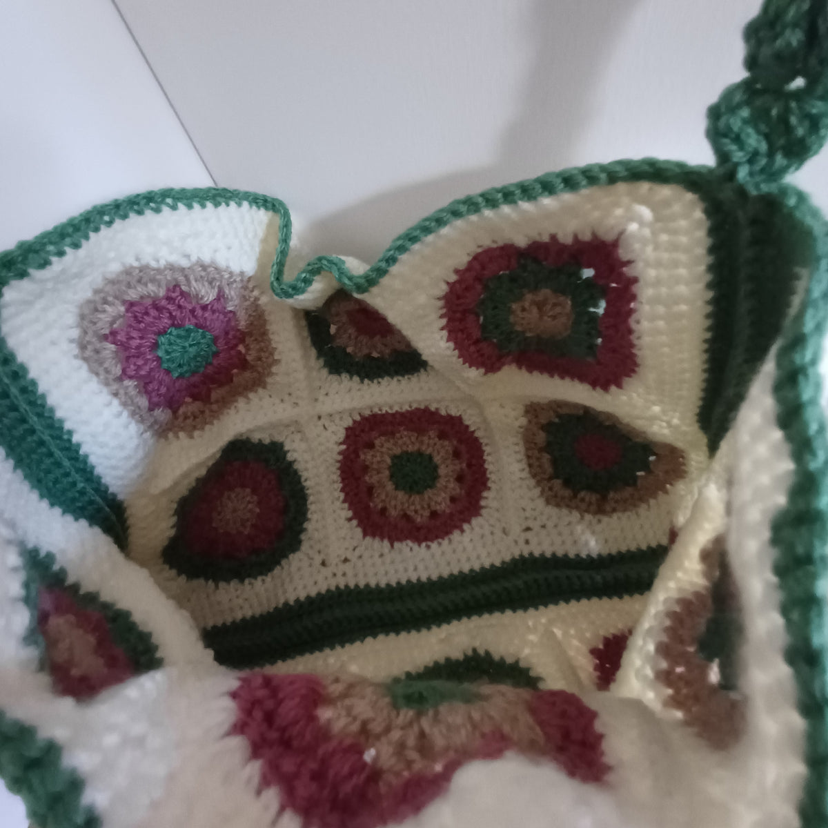 Grand sac bandoulière vert