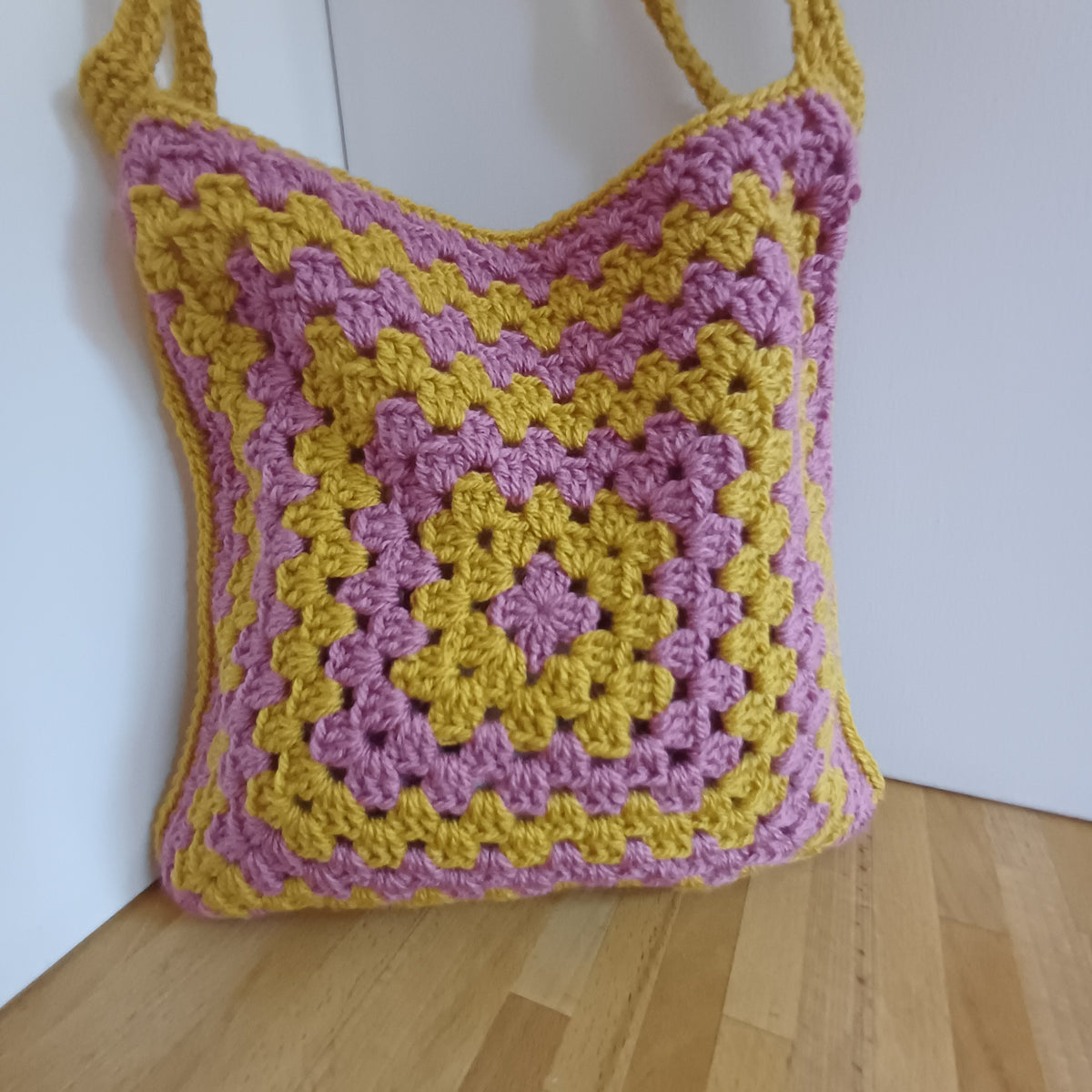 Tote bag rose et jaune