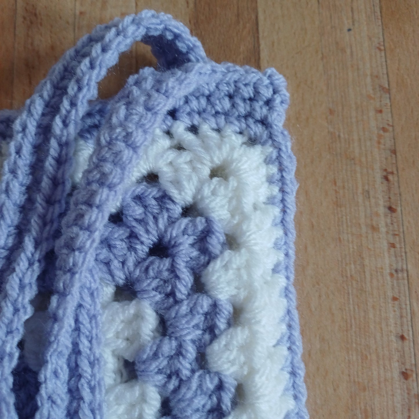 Tote bag mauve et blanc