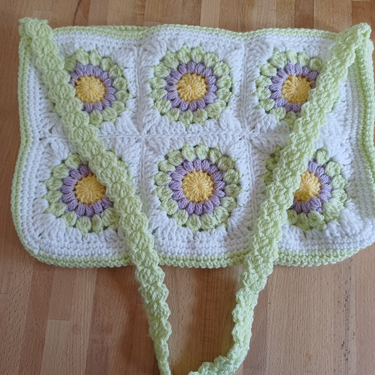 Grand sac bandoulière vert clair