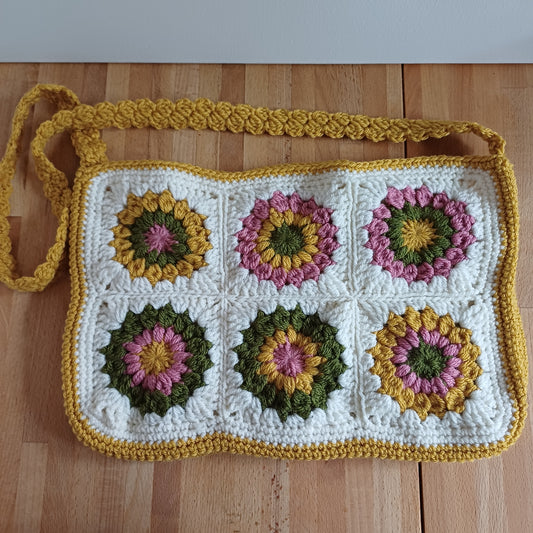 Grand sac bandoulière jaune
