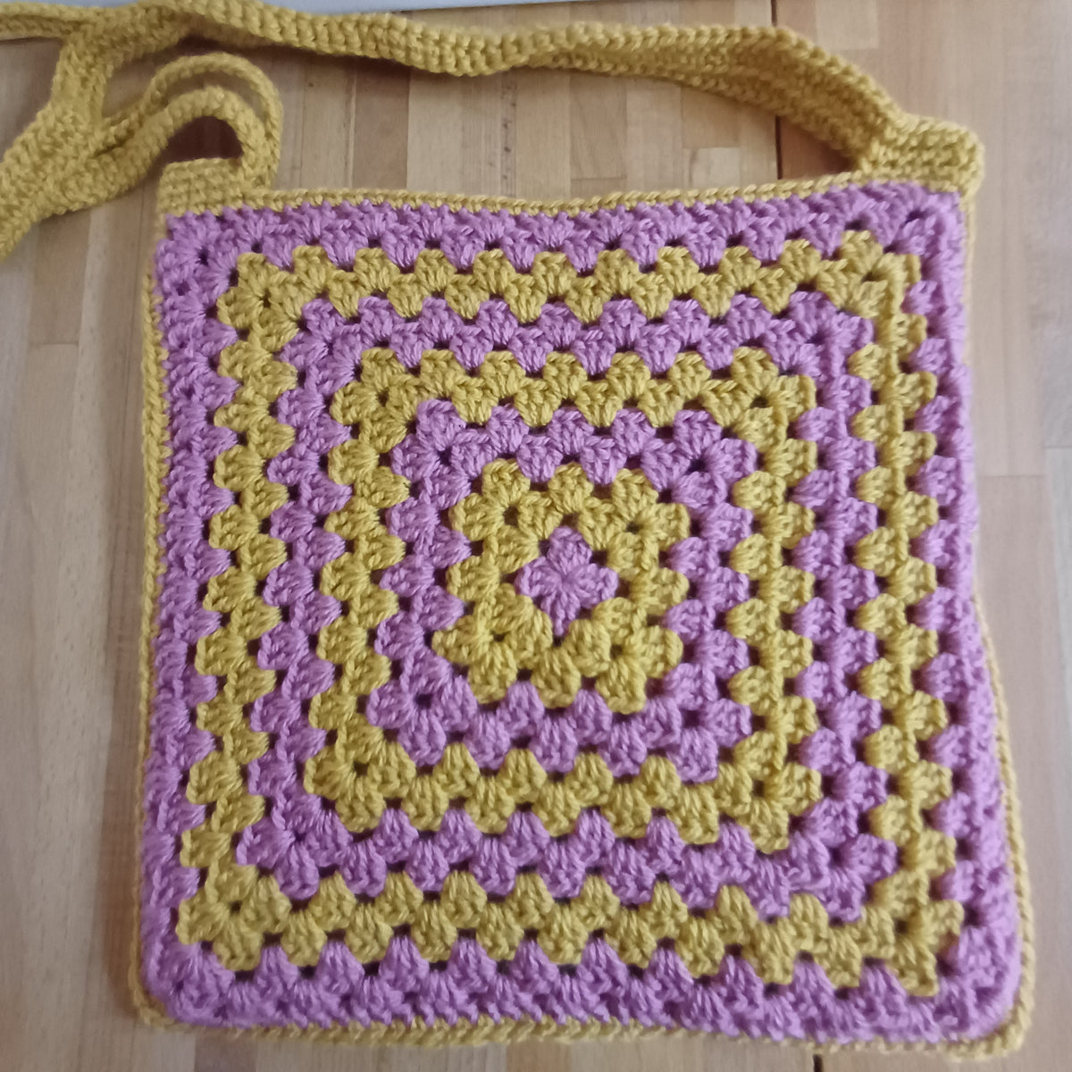 Tote bag rose et jaune
