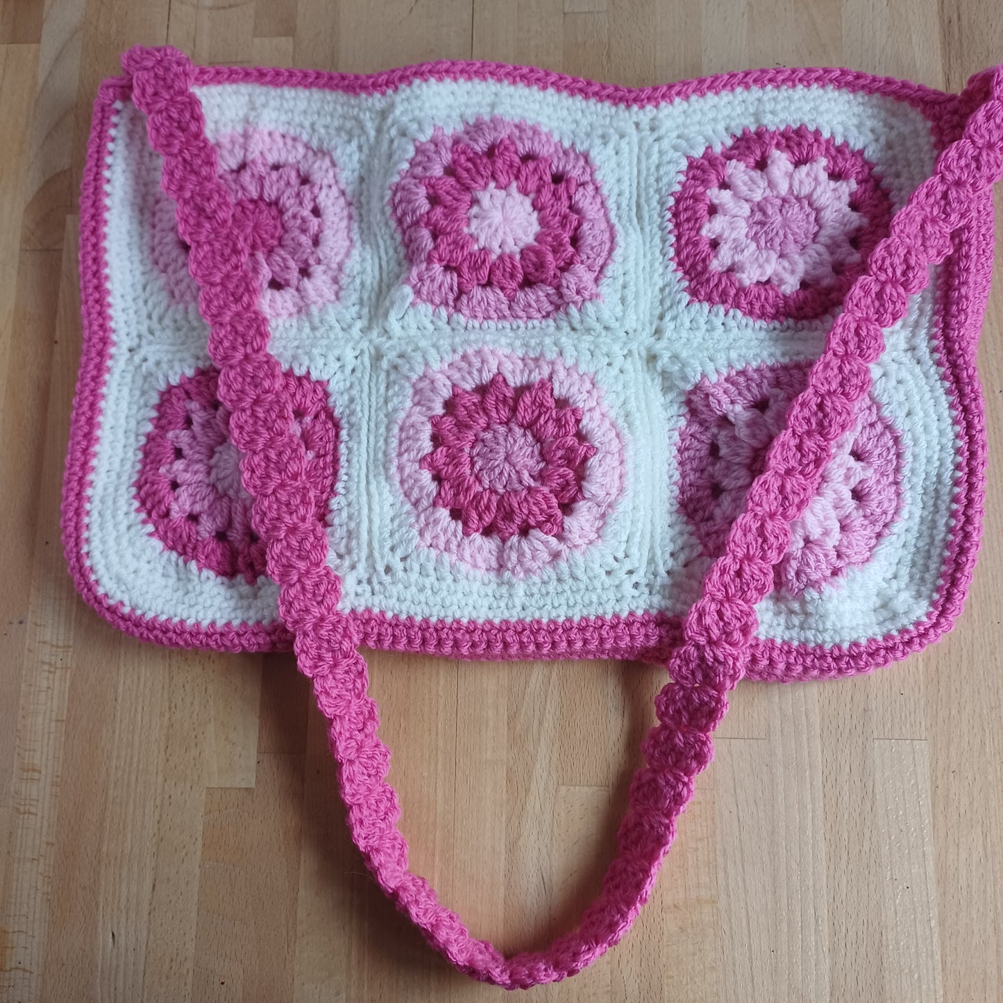 Grand sac bandoulière rose