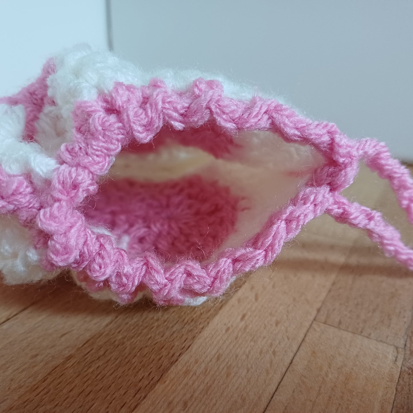 Pochon granny coeur rose