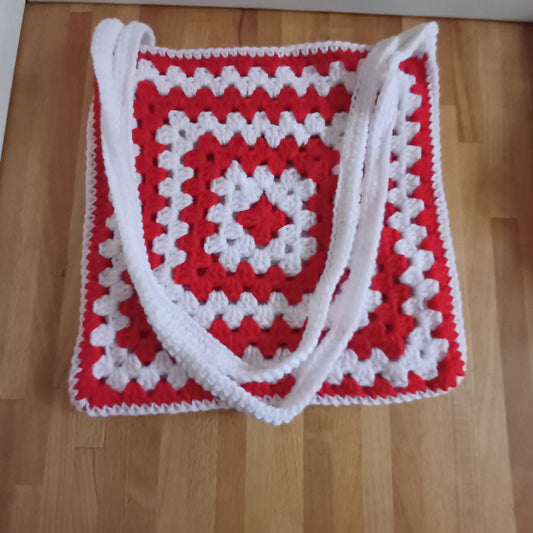 Tote bag de Noël rouge