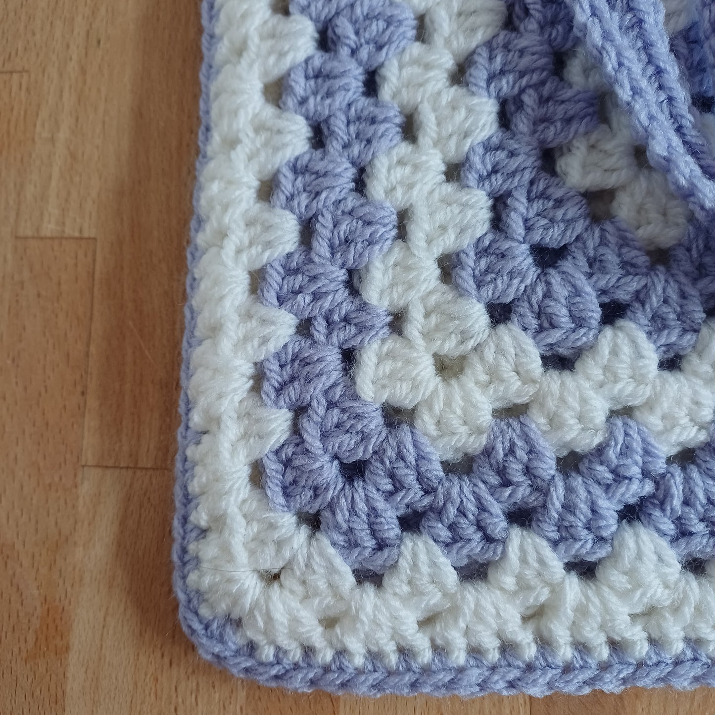 Tote bag mauve et blanc