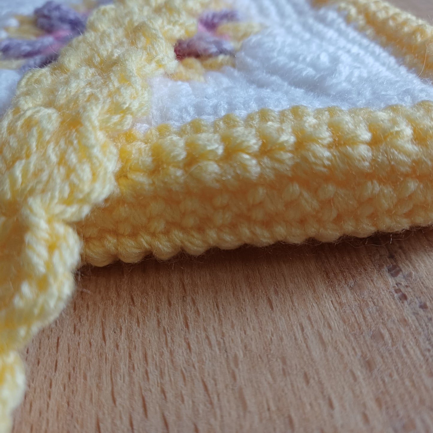 Grand sac bandoulière jaune, violet et rose