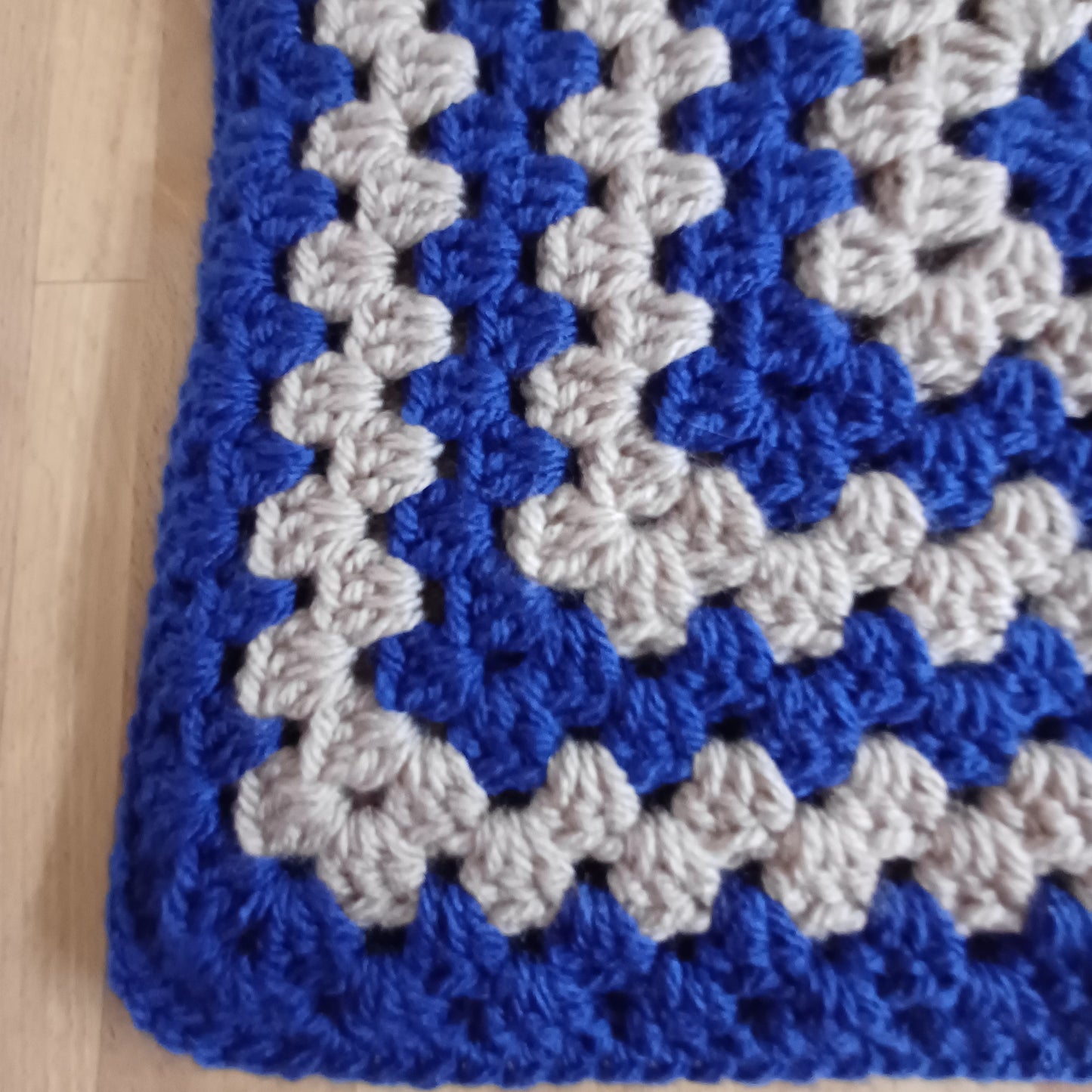 Tote bag bleu et beige