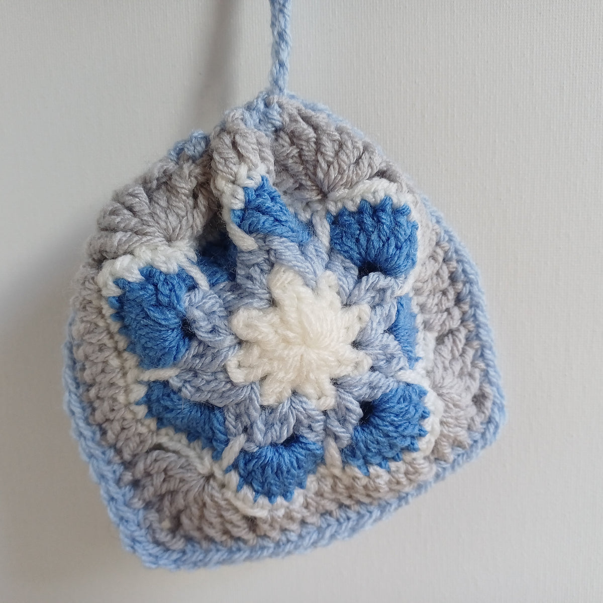 Pochon granny bleu clair
