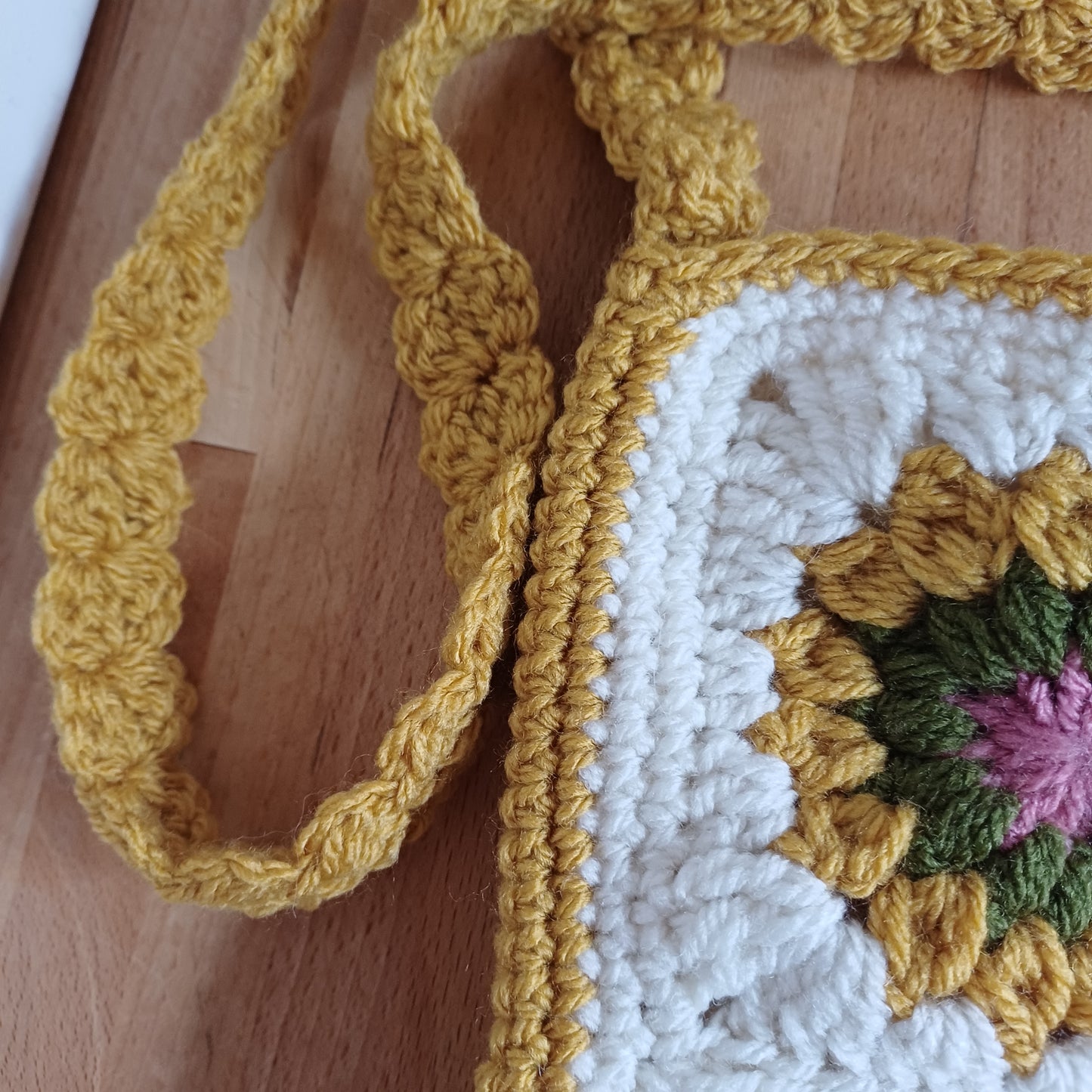 Grand sac bandoulière jaune