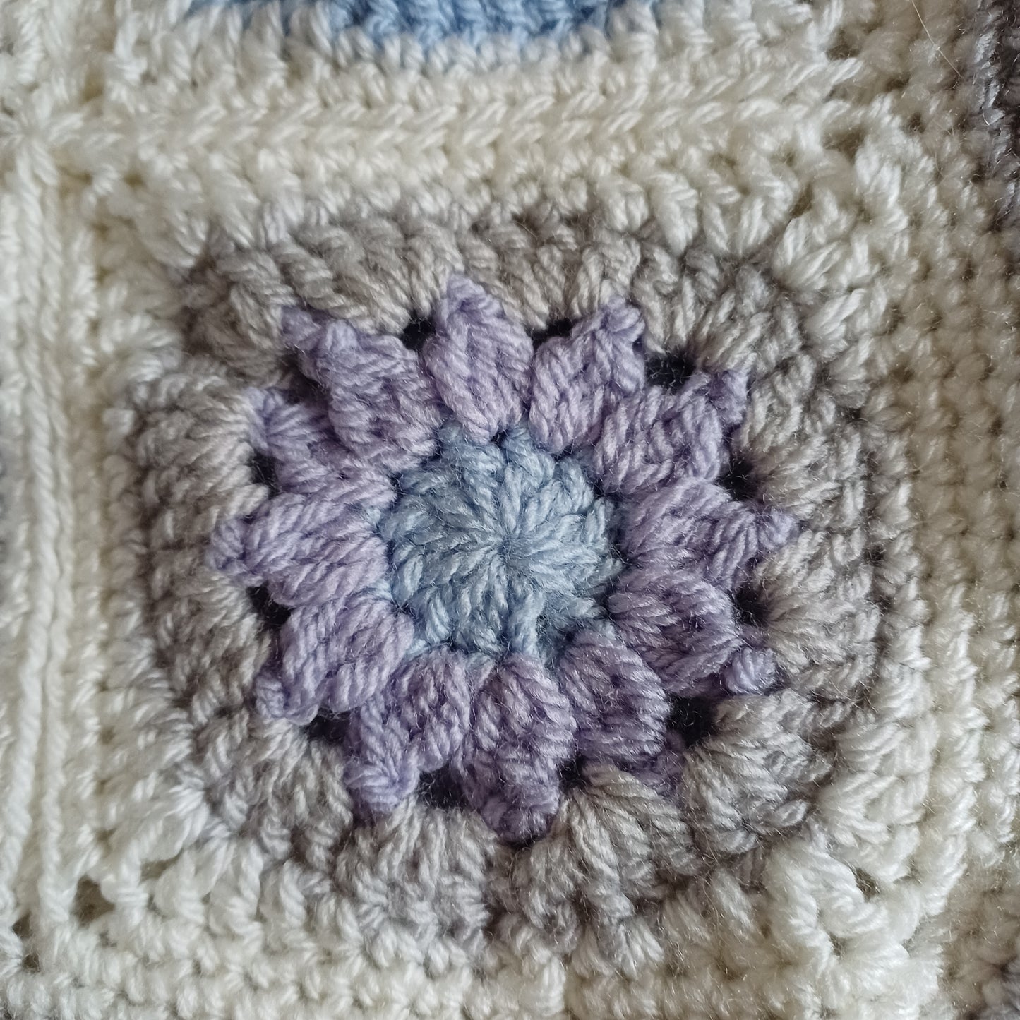 Grand sac bandoulière gris pastel