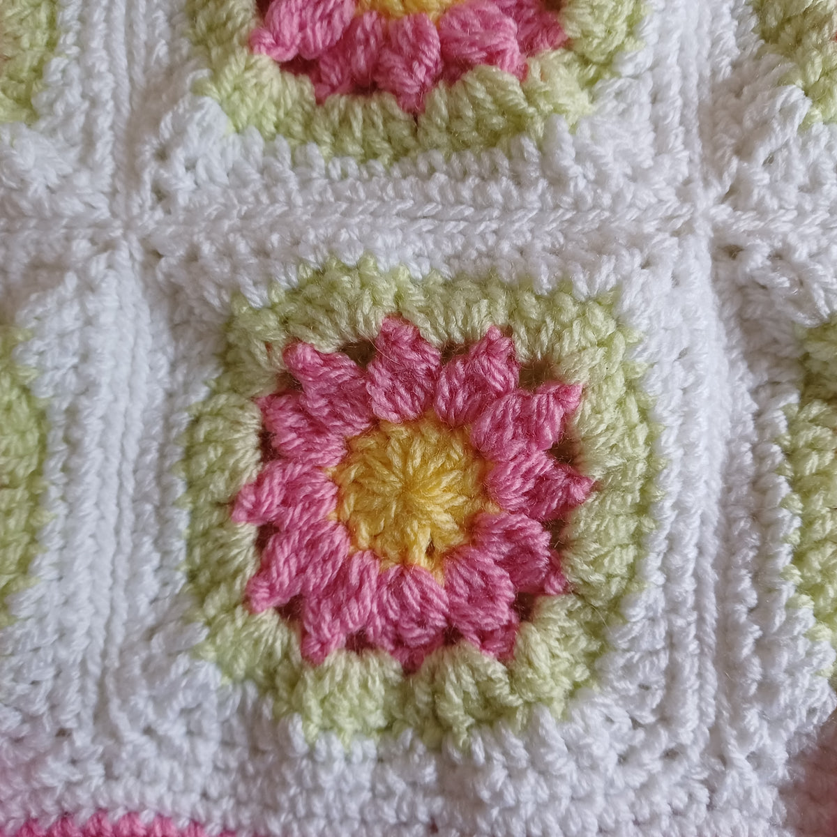 Grand sac bandoulière rose et vert clair